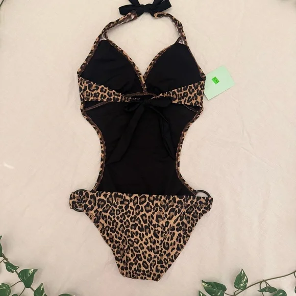 MARINA Leopard Print One Piece Swimsuit Size S and M - Picture 4 of 7